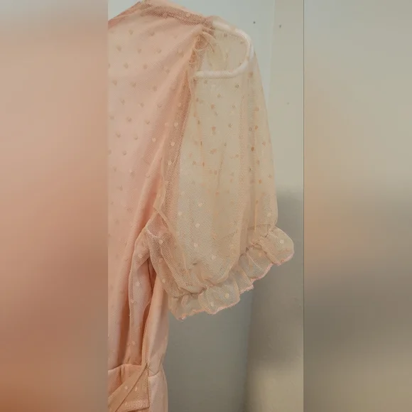 Inspires Hearts Blush Polkadot Juniors Dress - Picture 7 of 8